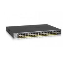 Netgear GS752TP Managed L2/L3/L4 Gigabit Ethernet (10/100/1000) Black 1U Power over Ethernet (PoE)