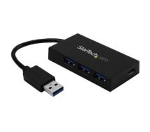 StarTech 4-Port USB Hub - USB 3.0 - USB-A to 3x USB-A and 1x USB-C - Includes Power Adapter