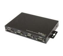 StarTech 4 Port Wall Mountable USB to Serial Adapter Hub with COM Retention