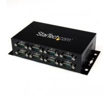 StarTech 8 Port USB to DB9 RS232 Serial Adapter Hub �� Industrial DIN Rail and Wall Mountable