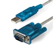 StarTech 3ft USB to RS232 DB9 Serial Adapter Cable - M/M