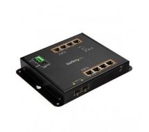 StarTech 8-Port PoE+ Gigabit Ethernet Switch plus 2 SFP Connections - Managed - Wall Mount with Front Access