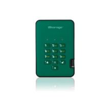 iStorage diskAshur2 256-bit 2TB USB 3.1 secure encrypted hard drive - Green IS-DA2-256-2000-GN