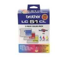 Brother LC513PKS LC-51C, LC-51Y & LC-51M Color Ink Cartridges