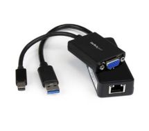 StarTech Lenovo ThinkPad X1 Carbon VGA and Gigabit Ethernet Adapter Kit - MDP to VGA - USB 3.0 to GbE