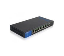 Linksys LGS108P-UK network switch Unmanaged Gigabit Ethernet (10/100/1000) Black Power over Ethernet (PoE)