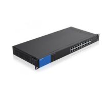 Linksys LGS124-UK network switch Unmanaged Gigabit Ethernet (10/100/1000) Black 1U