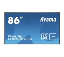 iiyama LH8642UHS-B3 signage display Digital signage flat panel 2.17 m (85.6") IPS 4K Ultra HD Black Built-in processor Android 8.0