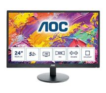 AOC M2470SWH LED display 61 cm (24") 1920 x 1080 pixels Full HD Black