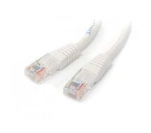 StarTech 15m Cat5e White Molded RJ45 UTP Cat 5e Patch Cable - 15 m Patch Cord