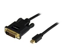 StarTech 3ft (0.9m) Mini DisplayPort to DVI Cable - Mini DP to DVI Adapter Cable - 1080p Video - Passive mDP 1.2 to DVI-D Single Link - mDP or Thunderbolt 1/2 Mac/PC to DVI Monitor