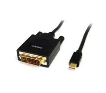 StarTech 6ft (1.8m) Mini DisplayPort to DVI Cable - Mini DP to DVI Adapter Cable - 1080p Video - Passive mDP to DVI-D Single Link, mDP or Thunderbolt 1/2 Mac/PC to DVI Monitor/Display