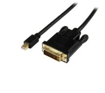 StarTech 6ft (1.8m) Mini DisplayPort to DVI Cable - Active Mini DP to DVI Adapter Cable - 1080p Video - mDP 1.2 to DVI-D Single Link - mDP or Thunderbolt 1/2 Mac/PC to DVI Monitor