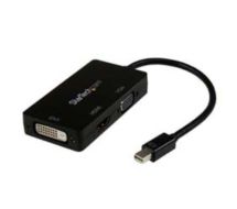 StarTech Travel A/V Adapter: 3-in-1 Mini DisplayPort to VGA DVI or HDMI Converter