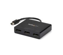 StarTech 3-Port Multi Monitor Adapter - Mini DisplayPort to DisplayPort MST Hub, Dual 4K 30Hz & 1x 1080p - Video Splitter Extended Desktop Mode on Windows Only - mDP 1.2 to 3x DP