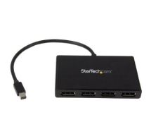 StarTech 4-Port Multi Monitor Adapter - Mini DisplayPort to DisplayPort MST Hub - 4x 1080p - Video Splitter Extended Desktop Mode on Windows PCs Only - mDP to Quad DP Monitors