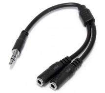 StarTech Slim Stereo Splitter Cable - 3.5mm Male to 2x 3.5mm Female