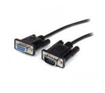 StarTech 0.5m Black Straight Through DB9 RS232 Serial Cable - M/F