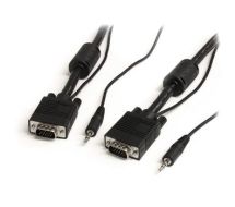 StarTech 10m Coax High Resolution Monitor VGA Video Cable with Audio HD15 M/M