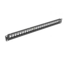 Tripp Lite 24-Port 1U Rack-Mount Shielded Blank Keystone/Multimedia Patch Panel, RJ45 Ethernet, USB, HDMI, Cat5e/6