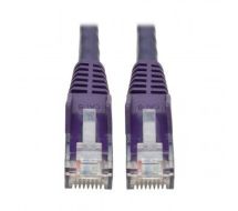 Tripp Lite Cat6 Gigabit Snagless Molded UTP Patch Cable (RJ45 M/M), Purple, 0.31 m