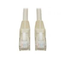 Tripp Lite Cat6 Gigabit Snagless Molded Patch Cable (RJ45 M/M) - White, 10-ft.