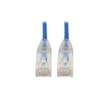 Tripp Lite Cat6 UTP Patch Cable (RJ45) - M/M, Gigabit, Snagless, Molded, Slim, Blue, 2.13 m