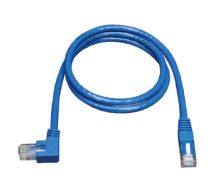 Tripp Lite Cat6 Gigabit Molded Patch Cable (RJ45 Left Angle M to RJ45 M) - Blue, 1.52 m