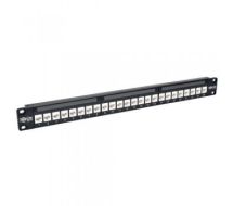 Tripp Lite 24-Port 1U Rack-Mount Cat6a Feedthrough Patch Panel, RJ45 Ethernet