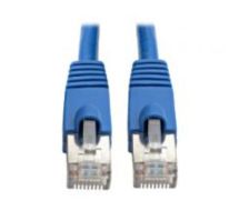 Tripp Lite Augmented Cat6 (Cat6a) Shielded (STP) Snagless 10G Certified Patch Cable, (RJ45 M/M) - Blue 0.31 m (1-ft.)