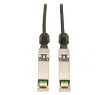 Tripp Lite SFP+ 10Gbase-CU Passive Twinax Copper Cable, SFP-H10GB-CU1M Compatible, Black, 1M