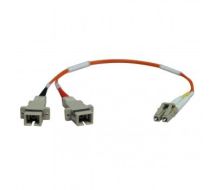 Tripp Lite Duplex Multimode 62.5/125 Fiber Adapter (LC-SC M/F) 0.3M (1-ft.)