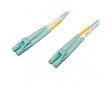 Tripp Lite 10Gb/100Gb Duplex Multimode 50/125 OM4 LSZH Fiber Patch Cable (LC/LC) - Aqua, 1M