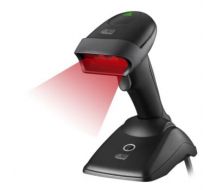 Adesso NuScan 2500CR - Wireless Spill Resistant Antimicrobial CCD Barcode Scanner with Charging Crad
