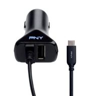 PNY USB C Car charger Auto-Netzteil USB, USB-C 17 Watt