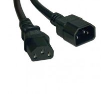 Tripp Lite Standard Computer Power Extension Cord Lead Cable, 10A, 18AWG (IEC-320-C14 to IEC-320-C13), 1.22 m (4-ft.)