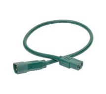 Tripp Lite Heavy-Duty Power Extension Cord, 15A, 14 AWG (IEC-320-C14 to IEC-320-C13), Green, 0.61 m