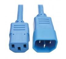 Tripp Lite Heavy-Duty Power Extension Cord, 15A, 14 AWG (IEC-320-C14 to IEC-320-C13), Blue, 0.91 m