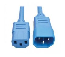 Tripp Lite Heavy-Duty Power Extension Cord, 15A, 14 AWG (IEC-320-C14 to IEC-320-C13), Blue, 1.83 m