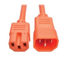 Tripp Lite Heavy-Duty Computer Power Cord, 15A, 14 AWG (IEC-320-C14 to IEC-320-C15), Orange, 0.91 m