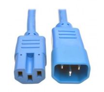 Tripp Lite Heavy-Duty Computer Power Cord, 15A, 14 AWG (IEC-320-C14 to IEC-320-C15), Blue, 1.83 m