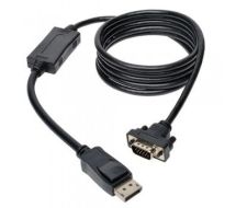 Tripp Lite DisplayPort 1.2 to VGA Active Adapter Cable, DP with Latches to HD15 (M/M), 1920 x 1200 / 1080p, 3.05 m (10-ft.)