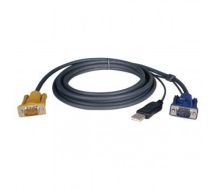 Tripp Lite USB (2-in-1) Cable Kit NetDirector KVM Switch B020-Series and KVM B022-Series, 5.79 m (19-ft.)