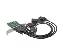 Tripp Lite 4-Port DB9 (RS-232) Serial PCI Express (PCIe) Card with Breakout Cable, Full Profile