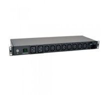 Tripp Lite 3.8kW Single-Phase Metered PDU, 200/220/230/240V Outlets (8 C13, 2 C19) IEC-309 16A Blue, 2.43 m (8-ft.) Cord, 1U