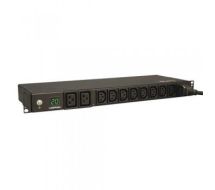 Tripp Lite 3.2-3.8kW Single-Phase Metered PDU, 200-240V (8 C13 & 2 C19), C20 / L6-20P Adapter, 3.66 m Cord, 1U Rack-Mount