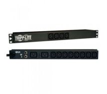 Tripp Lite 1.6/3.8kW Single-Phase 100��240V Basic PDU, 14 Outlets (12 C13 & 2 C19), C20 w/5 Adapters, 3.05 m (10-ft.) Cord, 1U Rack-Mount