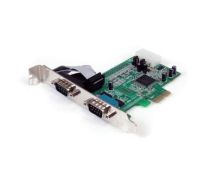 StarTech 2 Port Native PCI Express RS232 Serial Adapter Card with 16550 UART