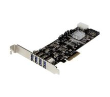 StarTech 4 Port PCI Express (PCIe) SuperSpeed USB 3.0 Card Adapter w/ 2 Dedicated 5Gbps Channels - UASP - SATA / LP4 Power