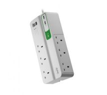 APC PM6U-UK surge protector 6 AC outlet(s) 230 V 2 m White